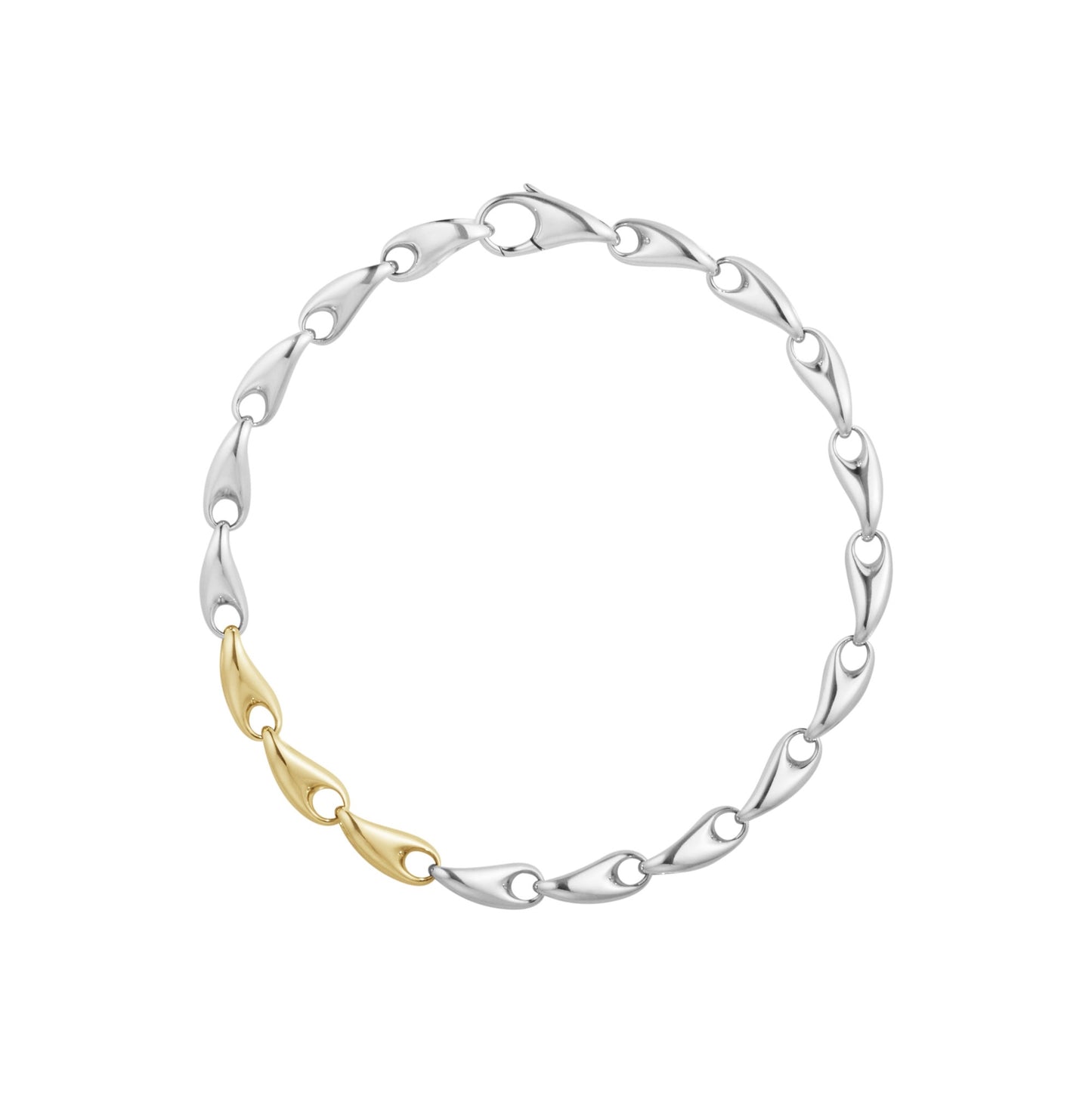 Reflect Bracelet Slim | Sterling Silver & 18k Yellow Gold