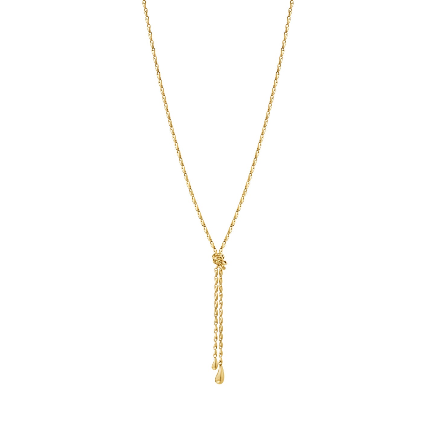 Reflect Lariat Necklace | 18k Yellow Gold