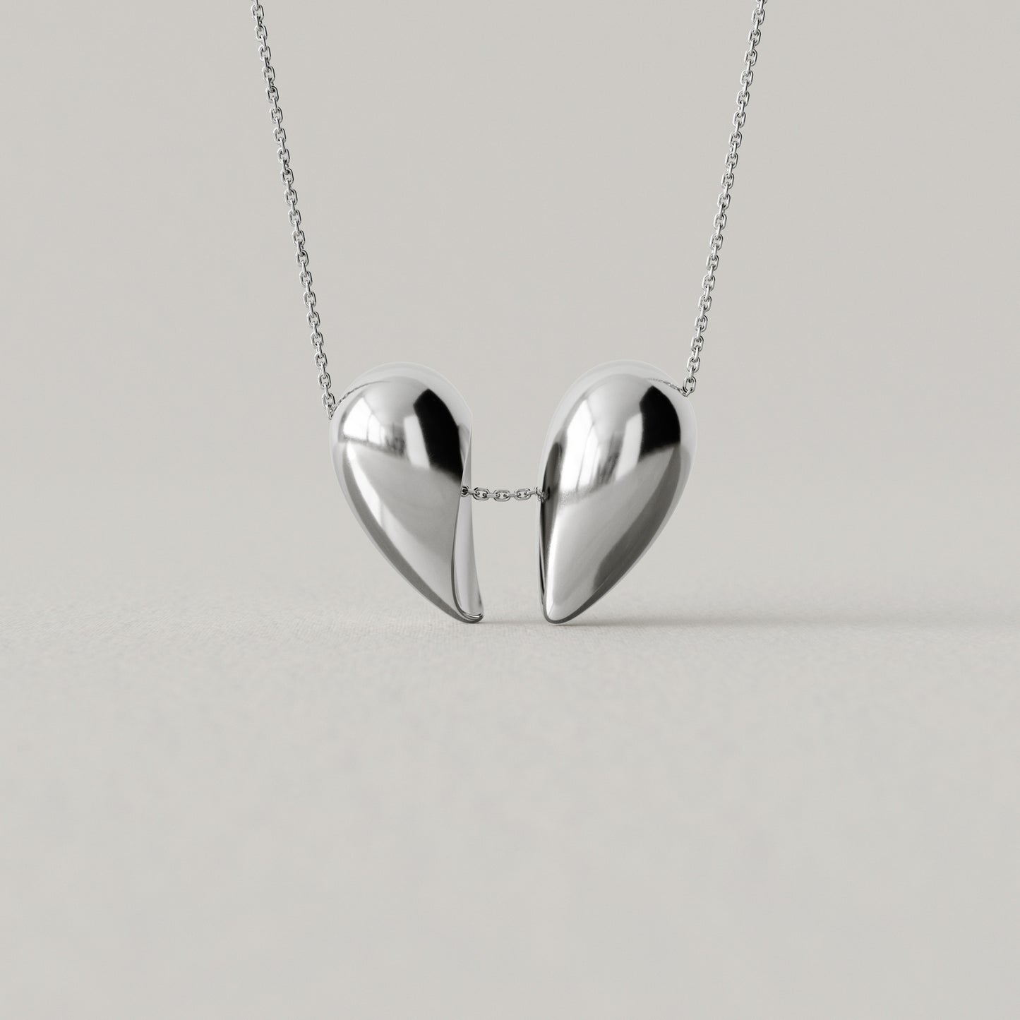 Black Love Large Pendant | Sterling Silver