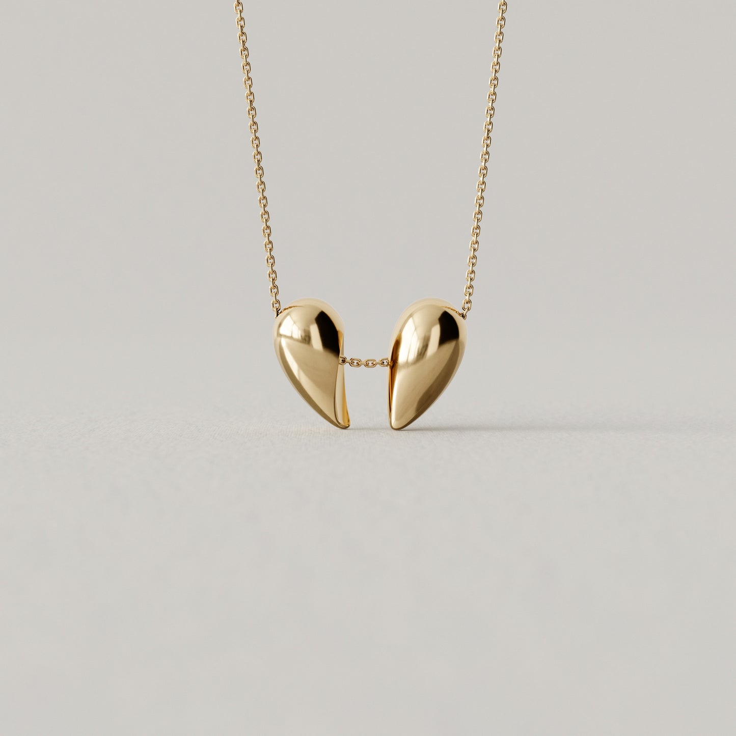 Black Love Small Pendant | 18k Yellow Gold