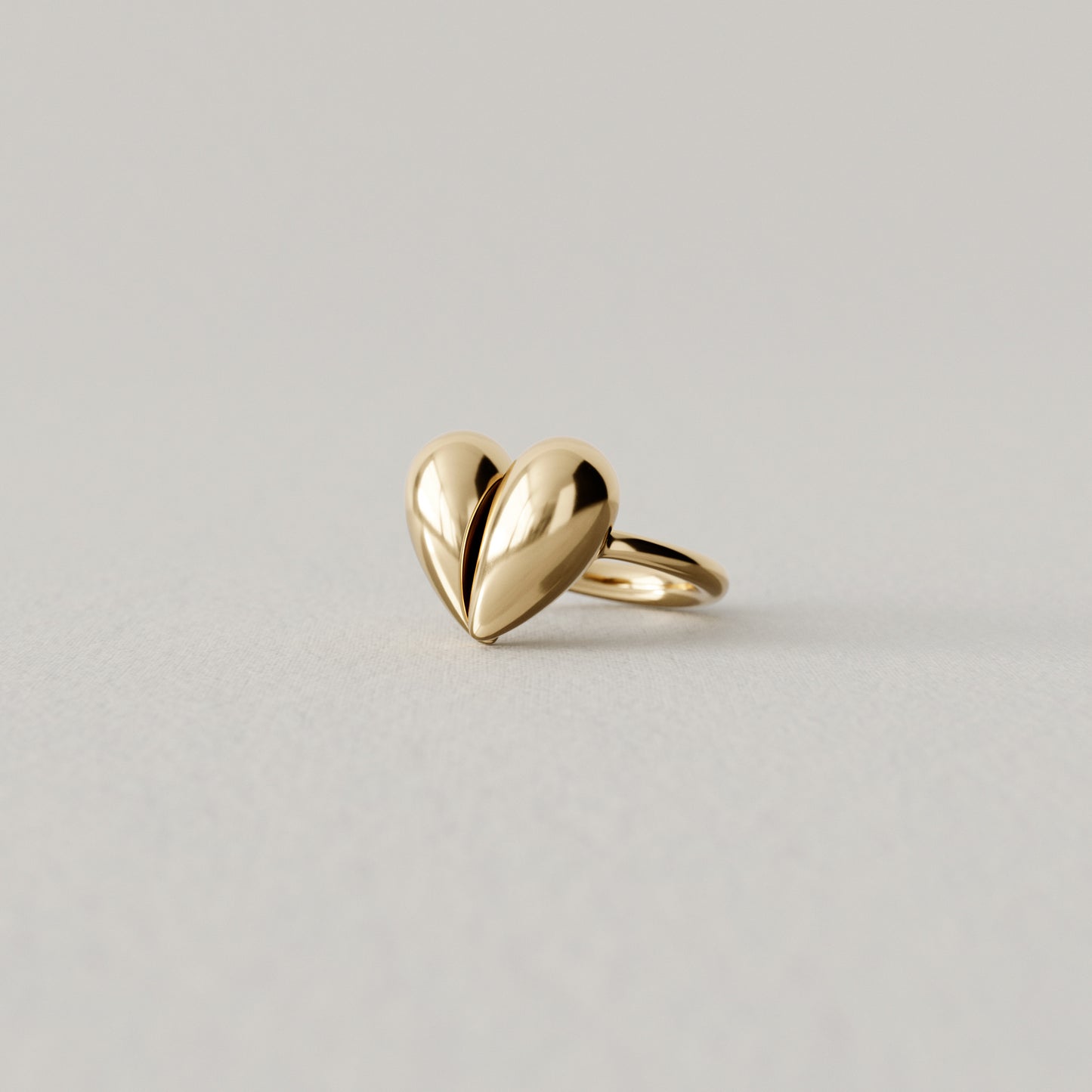 Black Love Small Ring | 18k Yellow Gold
