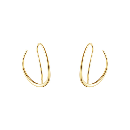 Offspring Double Earhoops | 18k Yellow Gold