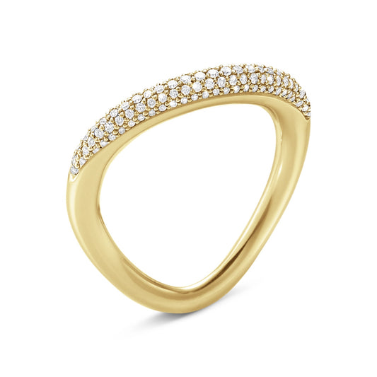 Offspring Ring | 18k Yellow Gold with Pavé Diamonds