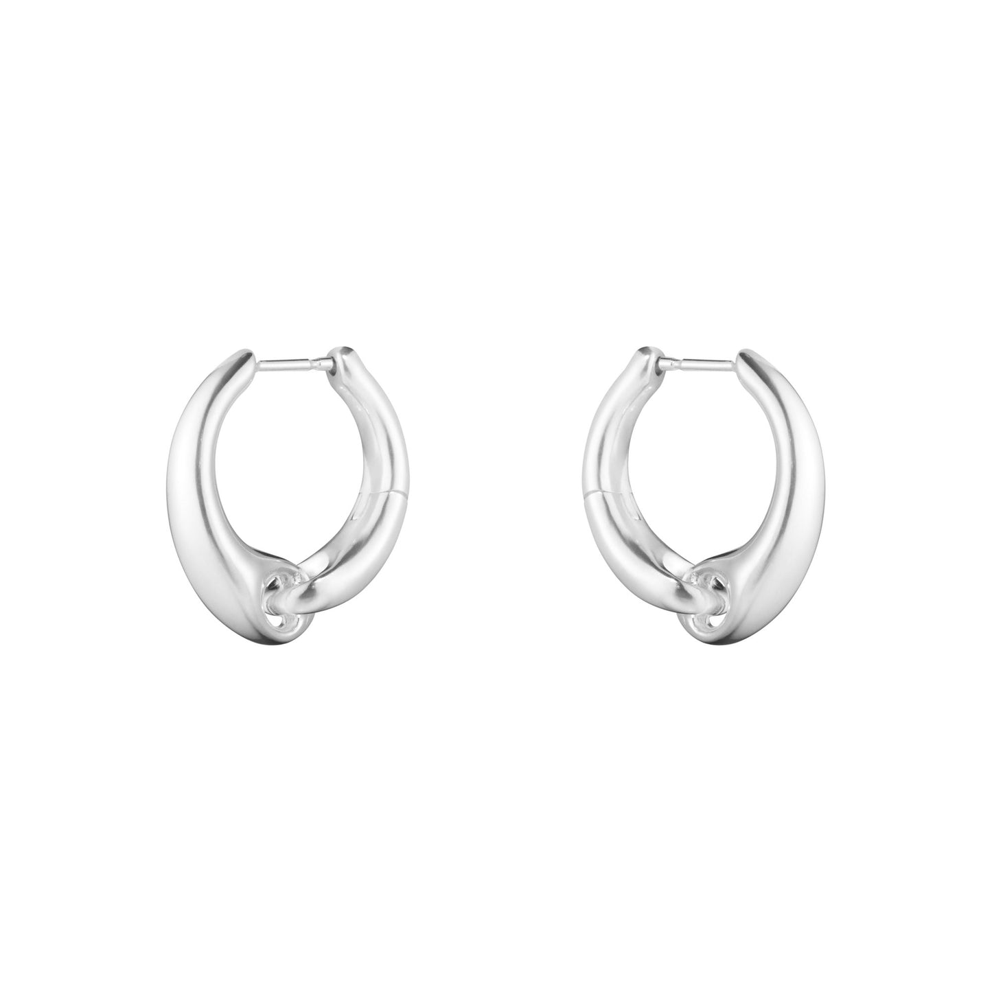 Reflect Earhoops Large | Sterling Silver