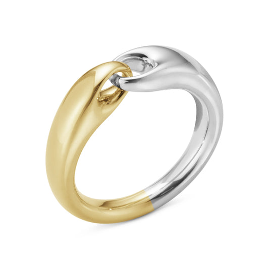 Reflect Ring Small | Sterling Silver & 18k Yellow Gold