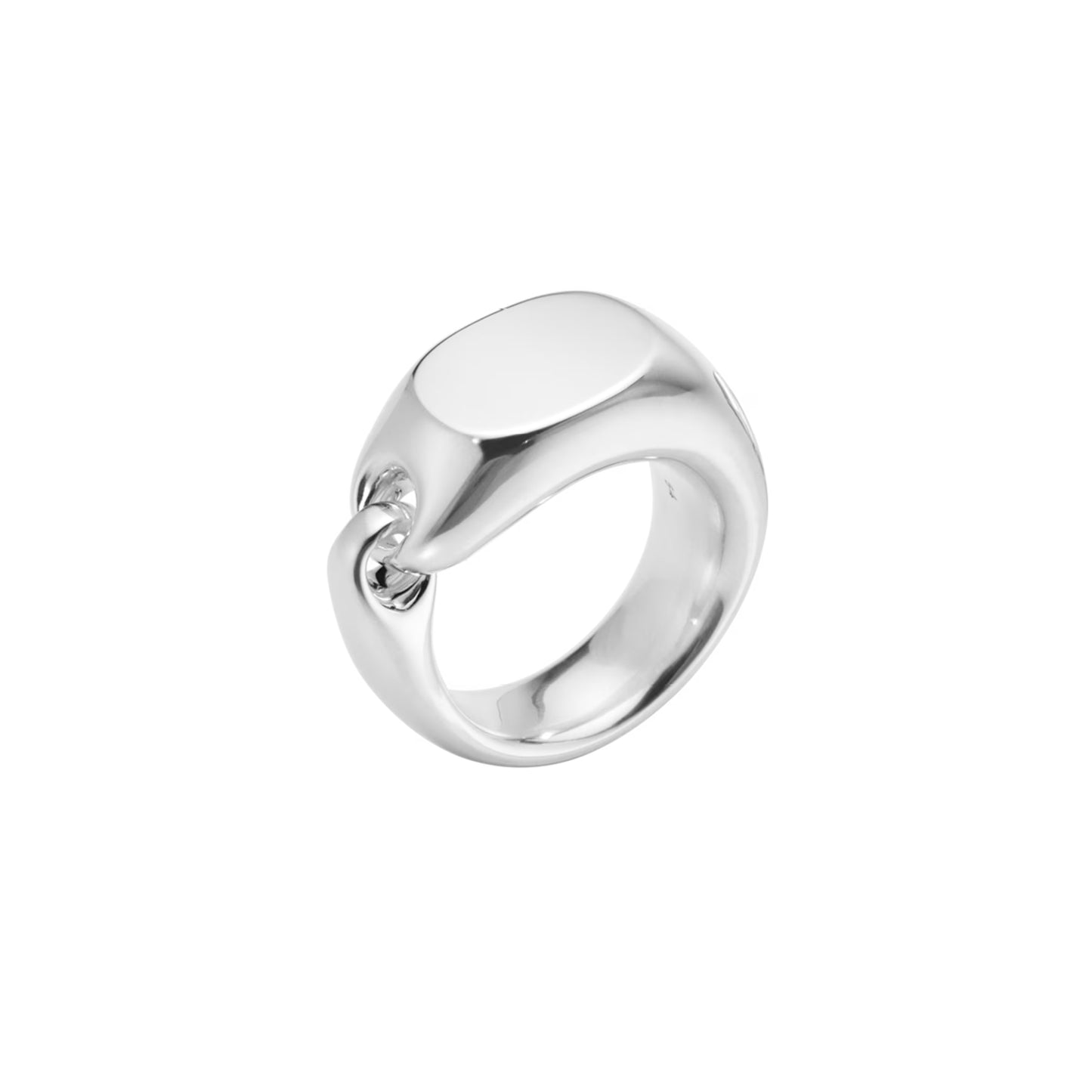 Reflect Signet Ring Large | Sterling Silver