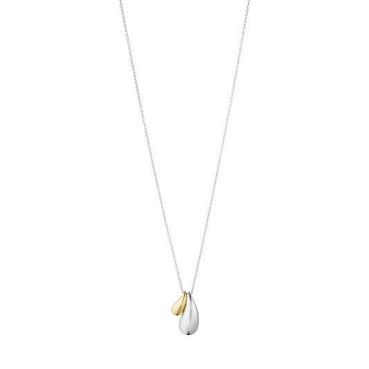 Reflect Double Pendant | Sterling Silver & 18k Yellow Gold