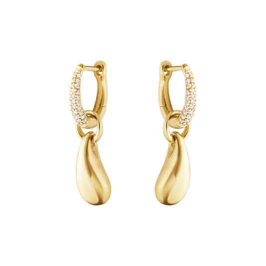 Reflect Earrings | 18k Yellow Gold with Diamonds