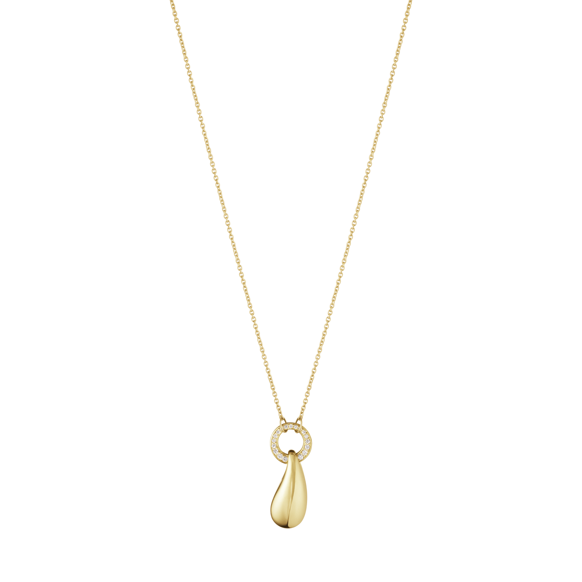Reflect Pendant | 18k Yellow Gold with Diamonds