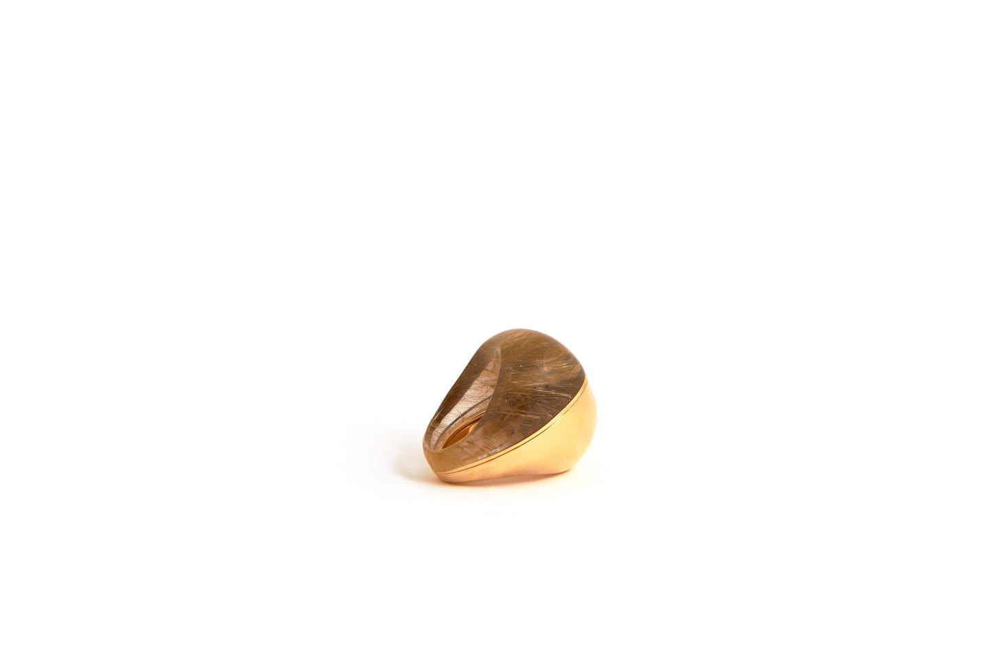 A Beautiful Life Ring | 18k Yellow Gold and Rutilated Quartz