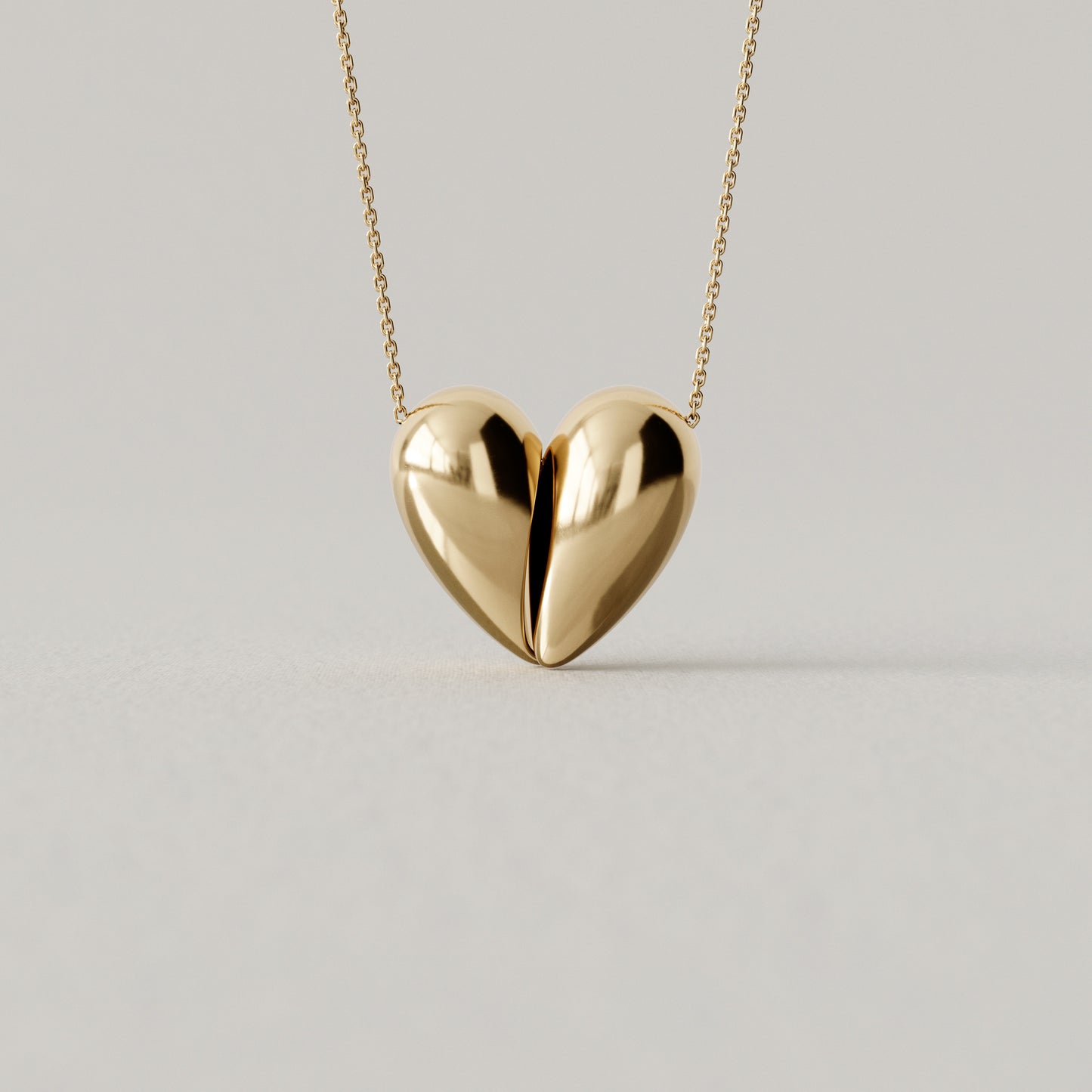 Black Love Large Pendant | 18k Yellow Gold