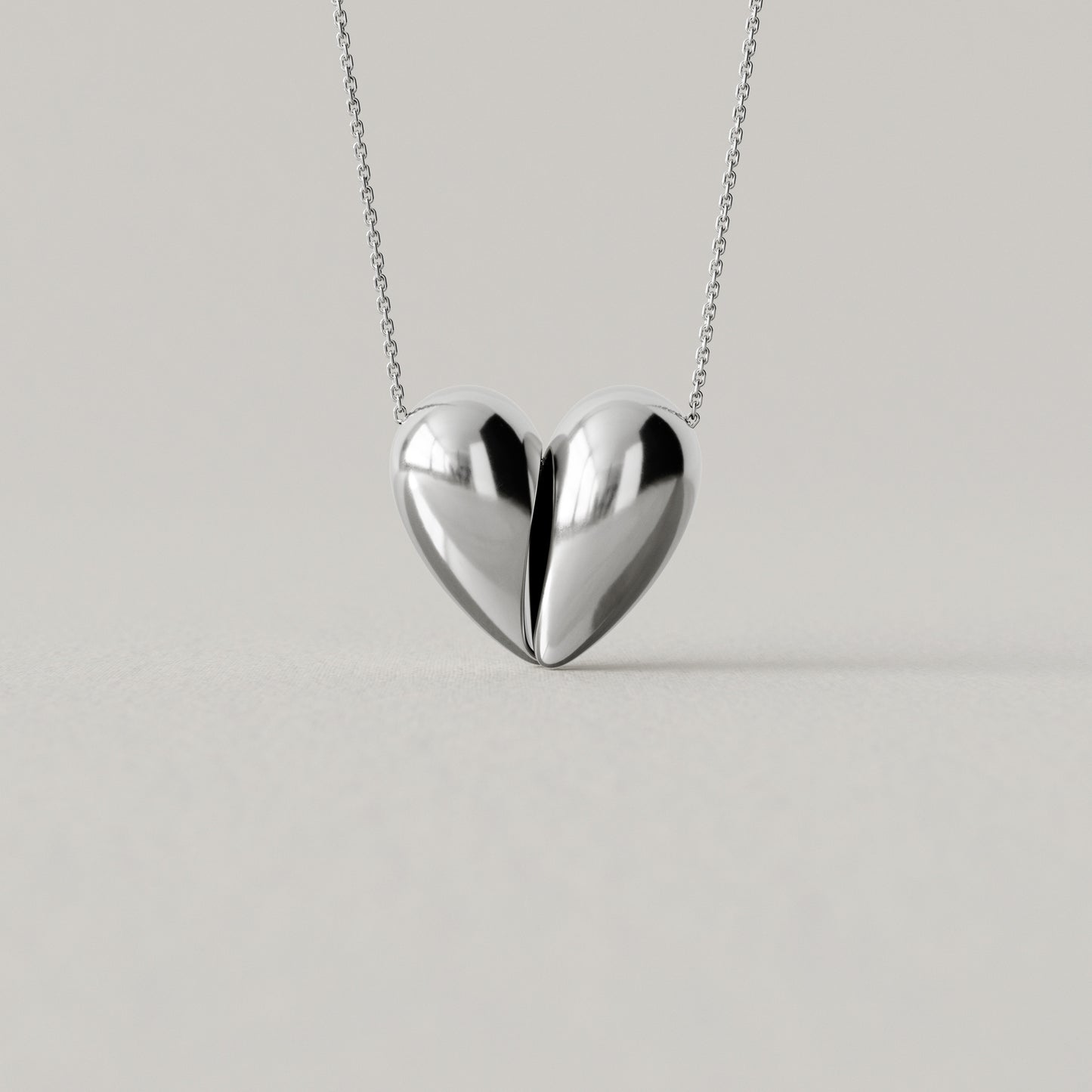 Black Love Large Pendant | Sterling Silver