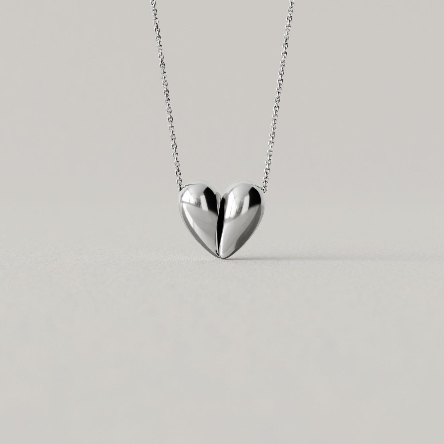 Black Love Small Pendant | Sterling Silver