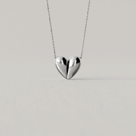 Black Love Small Pendant | Sterling Silver