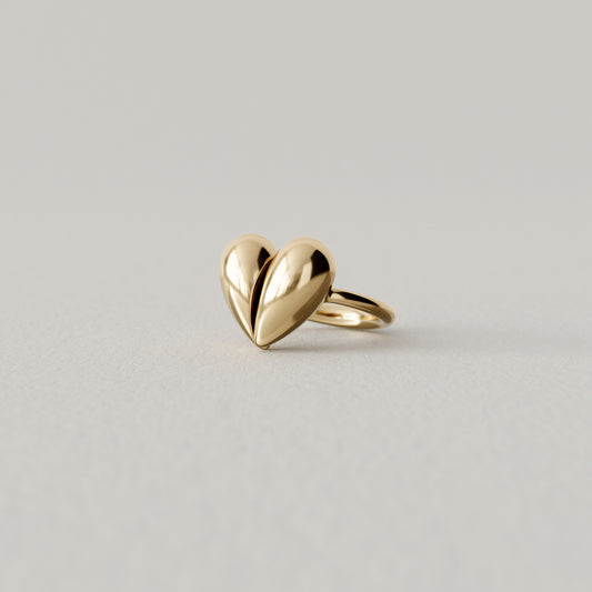 Black Love Small Ring | 18k Yellow Gold