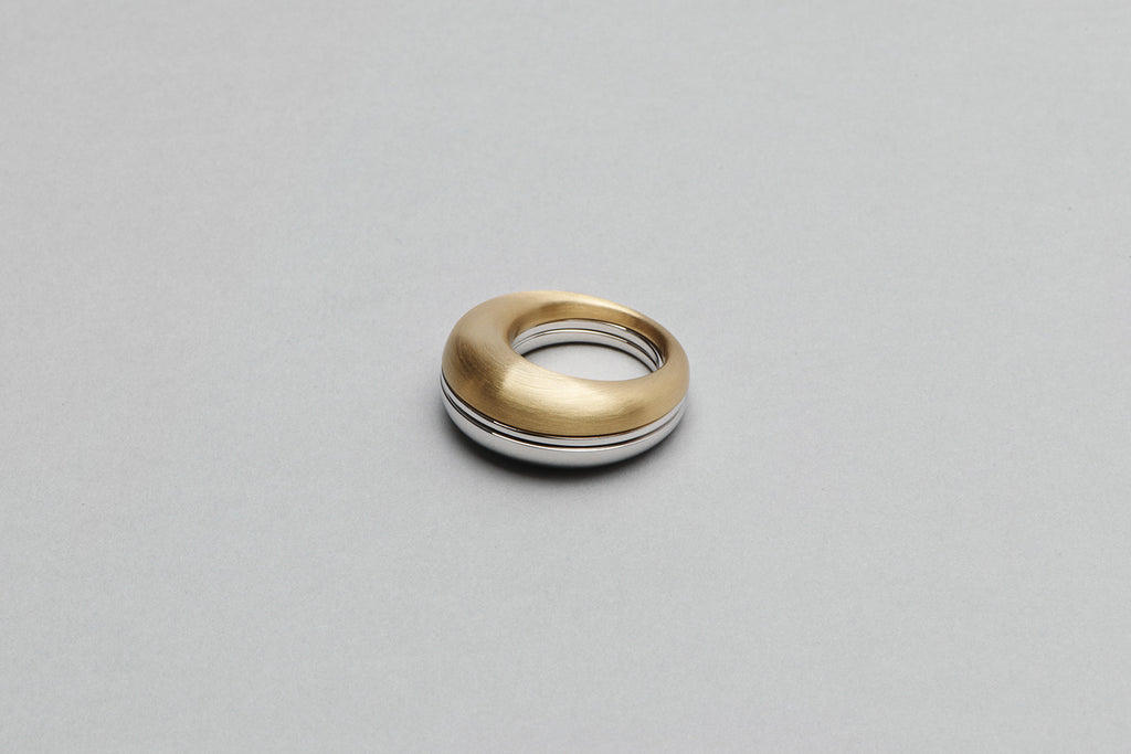 Beautiful Small Ring | 18K Yellow Gold and 18K White Gold