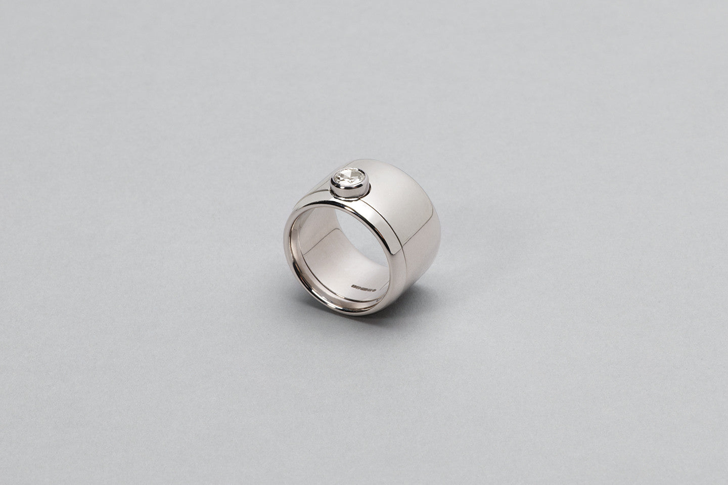 WE Ring | 18K White Gold with Rose cut diamond