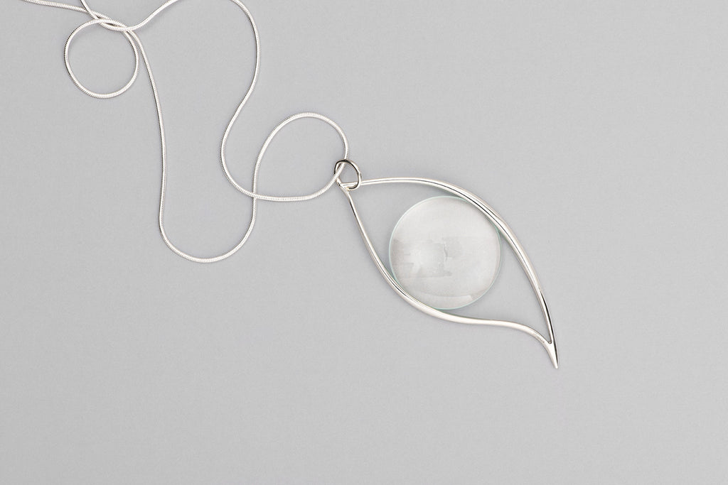Look Magnifying Glass Pendant | Sterling Silver