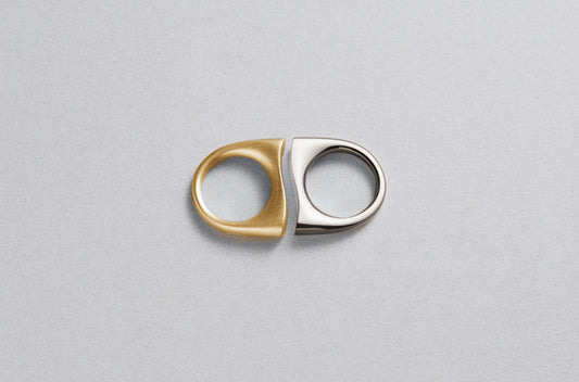 Love Distance Ring | 18K Yellow Gold and 18K White Gold