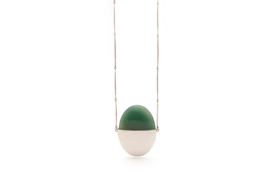 A Beautiful Life Small Pendant | Sterling Silver and Aventurine