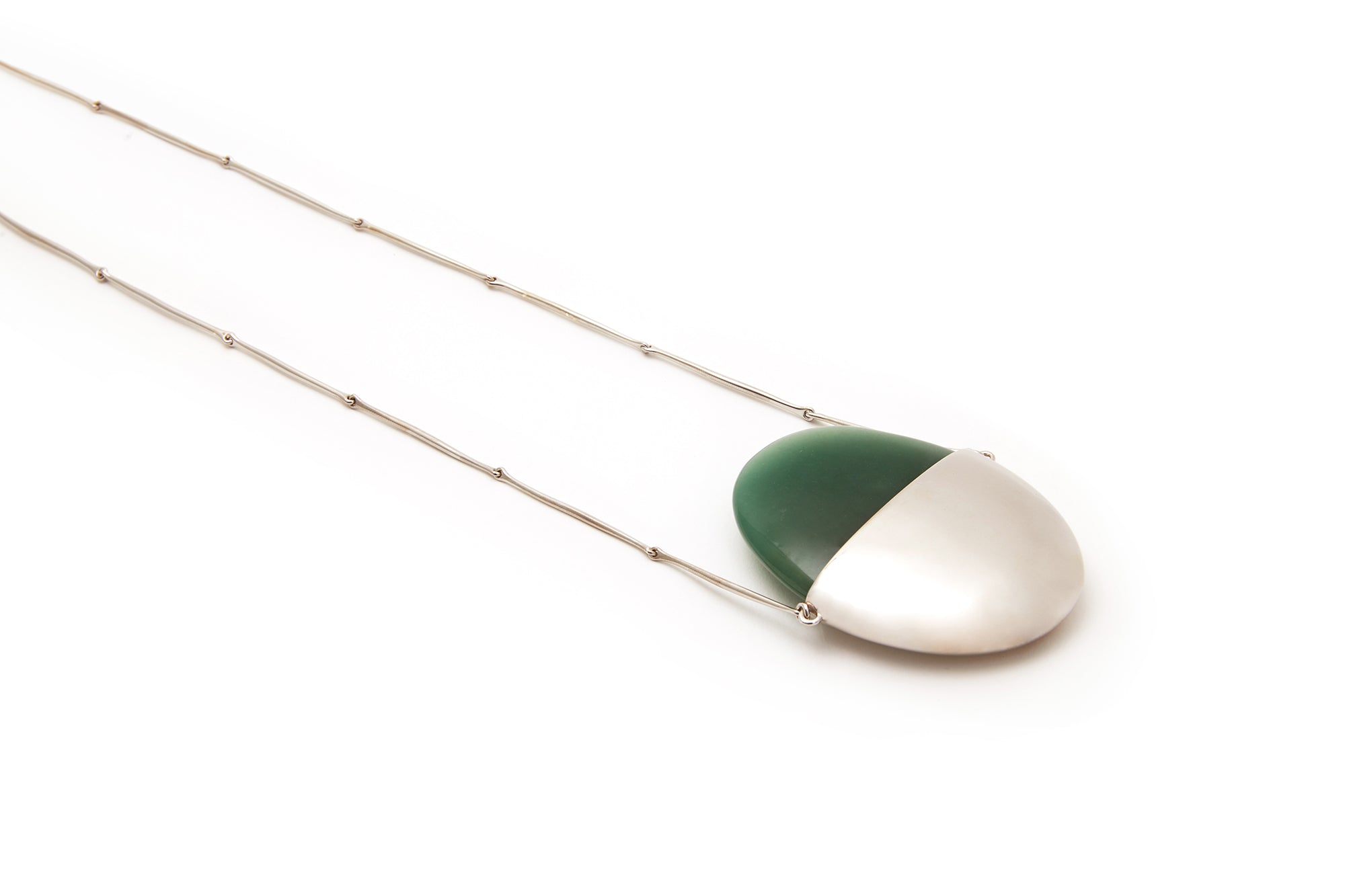 A Beautiful Life Small Pendant | Sterling Silver and Aventurine