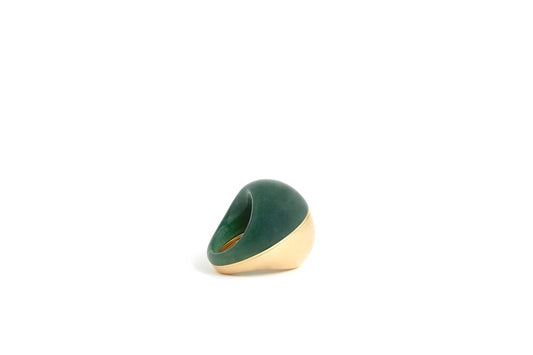 A Beautiful Life Ring | 18k Yellow Gold and Aventurine