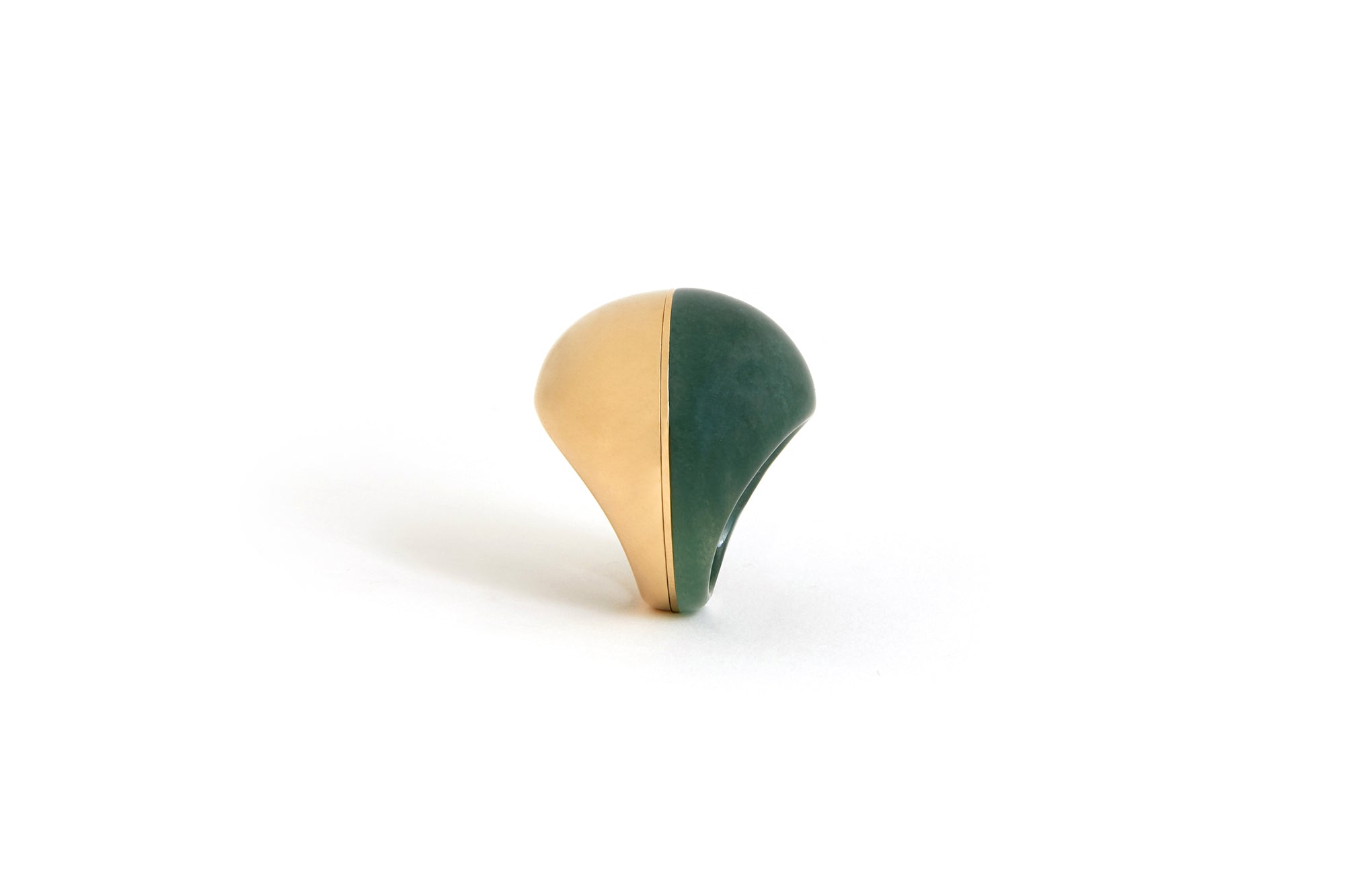 A Beautiful Life Ring | 18K Yellow Gold and Aventurine