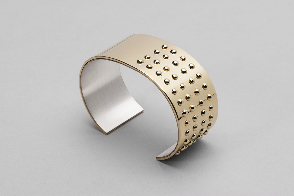 Wyatt More Love Cuff | 18K Yellow Gold and Sterling Silver